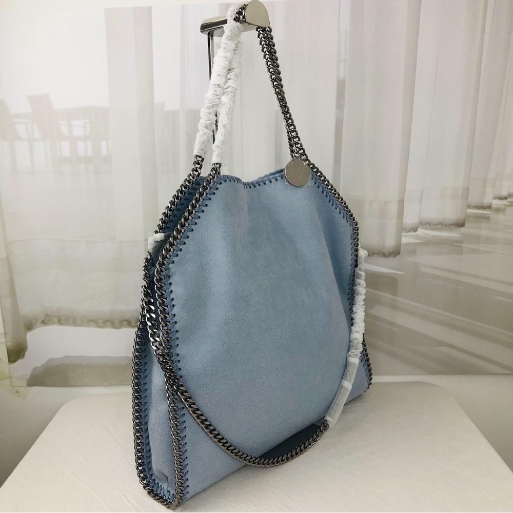 STELLA MCCARTNEY Falabella Shoulder Bag Metallic in light bule - Picture 3 of 12